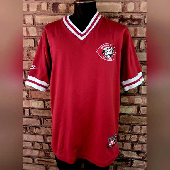 Cincinnati Reds Nike Cooperstown Shirt Vintage Mr Red Men's XL Baseball Jersey